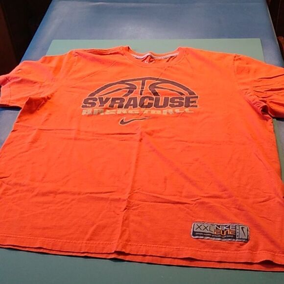 Orange Cotton XXL Men's Syracuse Basketball T-shirt Nike Elite NCAA Sports - Picture 1 of 7
